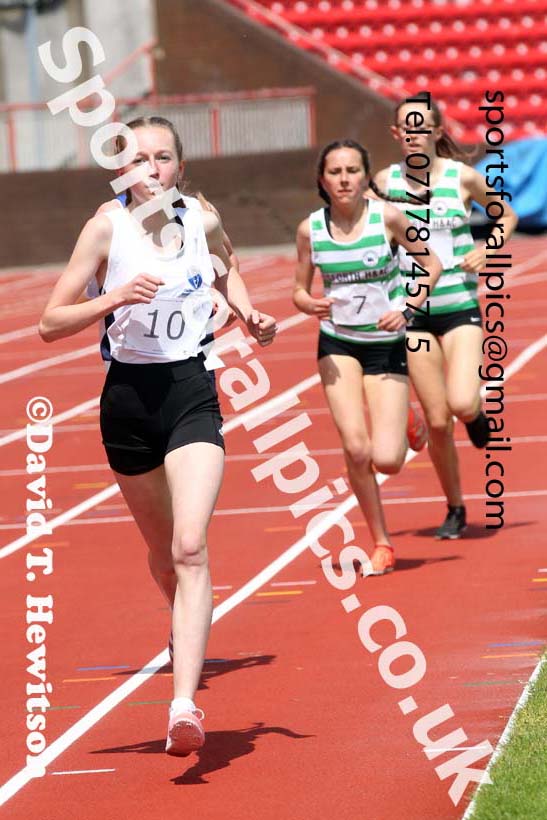 1500 metres, 2021 Northumberland, Durham and Cleveland Schools. Photo: David T. Hewitson/Sports for All Pics